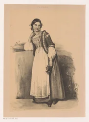 Kvinne i italiensk drakt