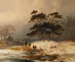 Johannes Franciscus Hoppenbrouwers reisesamling i vinterskogen