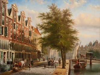 Utsikt over Leidsegracht og Herengracht, Amsterdam