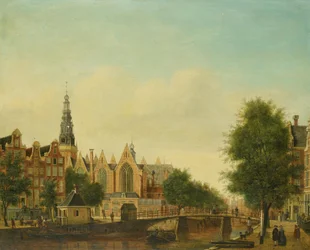 Oude Kerk sett fra Oudezijds Voorburgwal