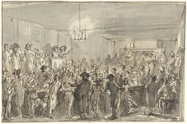 Et revolusjonært møte i Delft i 1795