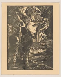 Macbeth og Banquo møter de tre heksene