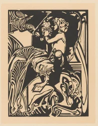 Satyr med drueklase
