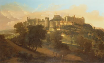 En utsikt over Windsor Castle fra sør