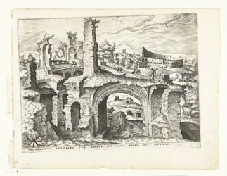 Utsikt over Colosseum Romerske ruiner, 1561 (serietittel)