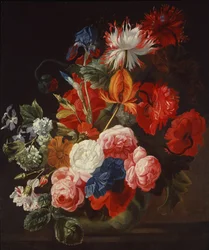 Stilleben med blomster