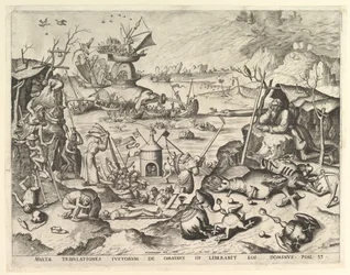 The Temptation of St. Anthony.n.d. Skapere: Johannes van Doetecum I, Lucas van Doetecum.