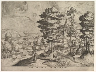 Fly til Egypt Fly til Egypt fra The Large Landscapes, ca. 1555-56.