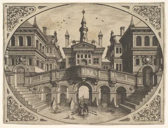 Plate fra Scenographiae..., 1560.