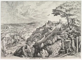 St. Hieronymus i villmarken S. Hieronymus i Deserto fra The Large Landscapes, ca. 1555-56.