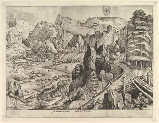 The Penitent Magdalene Magdalena poenitens fra The Large Landscapes, ca. 1555-56.