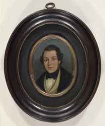 Miniatyr: Portrett av Abram Constable (1783-1862), bror til kunstneren (olje om bord)