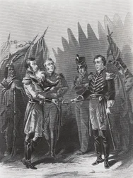 Den amerikanske generalen William Hulls overgivelse til britiske tropper og indianerkrigere i Detroit, 15. juli