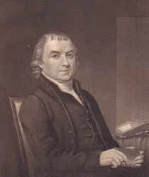 Portrett av den amerikanske metodistbiskopen William Mc Kendree (1757-1835), gravering, ca. 1870