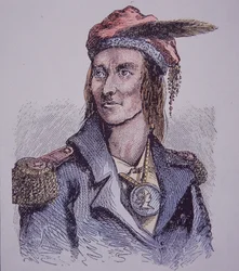 Tecumseh (farget gravering)