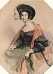 Portrett av en dame, c1855