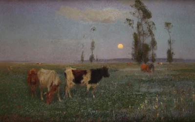Nattens budbringer (olje på lerret)