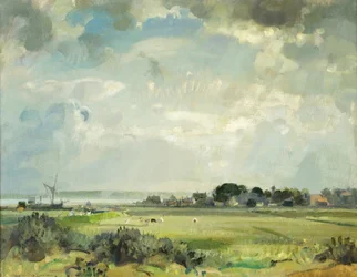 Suffolk-elven (olje på lerret)