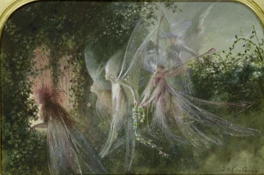 Feer ved et vindu, ca. 1864