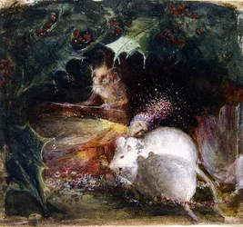 The Sleeping Fairy (akvarell på papir)