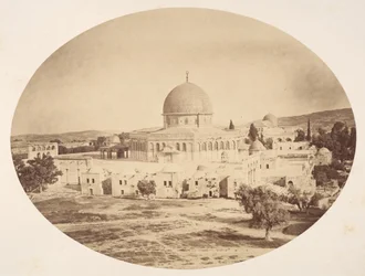 Jerusalem, stedet for tempelet på Moriah-fjellet, 1857.