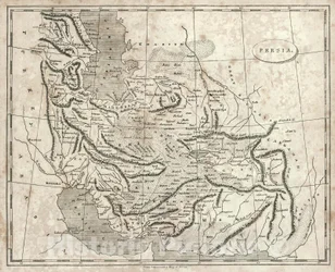 Arrowsmiths kart over Persia, 1819