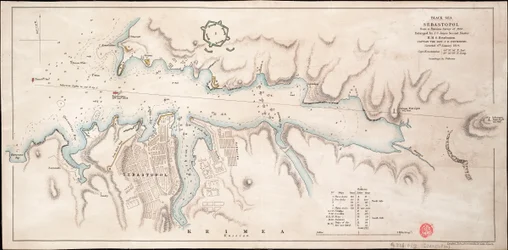 Svartehavet, Sevastopol, etter en russisk oppmåling fra 1836
