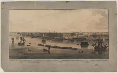 Panoramautsikt over St. Petersburg, mellom 1805 og 1807