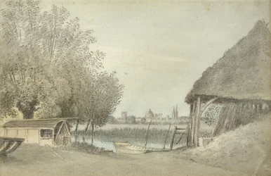 Ferry Hinksey, nær Oxford, 15. juni 1789 (akvarell over grafitt, på papir)