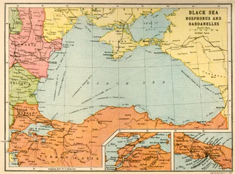 Svartehavet: Bosporos og Dardanellene, c1914, c1920.