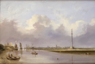 Utsikt over Yarmouth (olje på lerret)