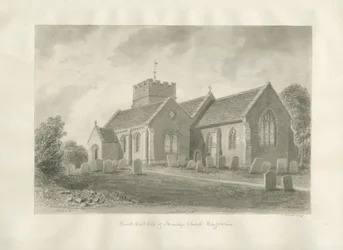 Armitage Church: sepia-tegning, 1823