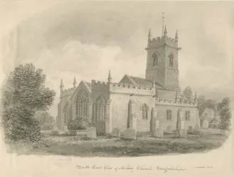 Ashley Church: sepia-tegning