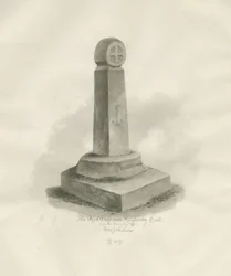 Biddulph - "Røde Kors": sepia-tegning, 1847