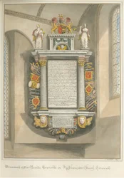 Cornwall - Kilkhampton Church - Monument of Sir Bevil Grenville
