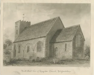 Kingstone Church: sepia-tegning