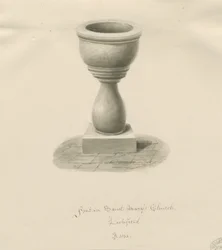 Lichfield - Font i St. Mary