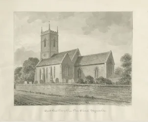 Penn Church: sepia-tegning