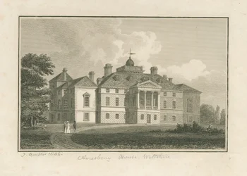 Wiltshire - Amesbury House: gravering