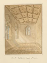 Wiltshire - Sarum - Interiør av kapell i Bishop