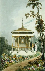Rural Residences: An Alcove, fra Ackermanns Repository of Arts