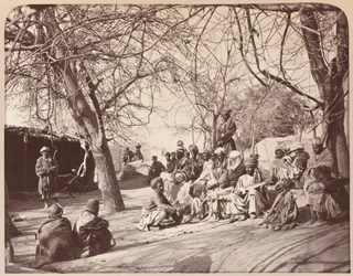 Et gatebilde i byen Jalalabad, 1878