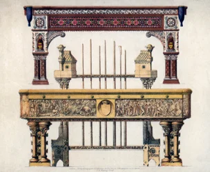 Biljardbord, 1800-tallet.
