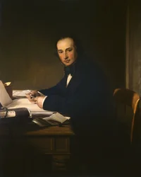 Isambard Kingdom Brunel (1806-59) (olje på lerret)