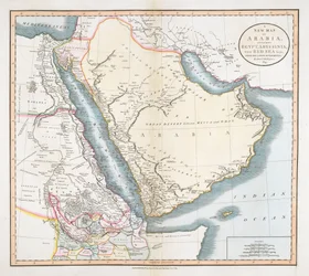 Et nytt kart over Arabia, inkludert Egypt, Abessinia, Rødehavet osv. fra de nyeste autoritetene.