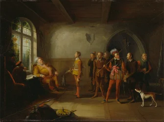 Falstaff og rekruttene, fra «Henrik IV, del II»