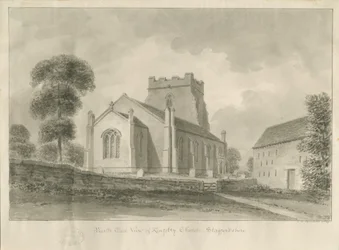 Kingsley Church: sepia-tegning, 1841