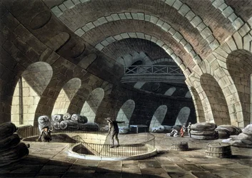 maisbørsen i Paris, gravering, tidlig på 1800-tallet