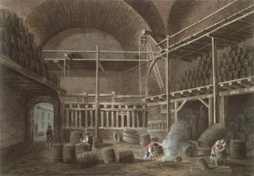 The Baths of Julian på Hotel de Cluny, 1809 (akvatint)