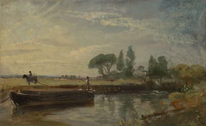 Lekter under Flatford Lock